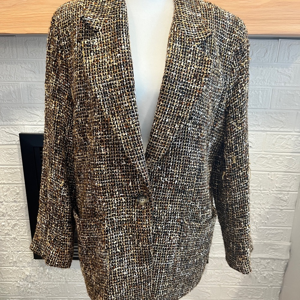 Women's Tweed Blazer Jacket
